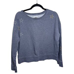 Pact Organic Cotton L Star Embroidered Sweatshirt Luxury Loungewear Cozy